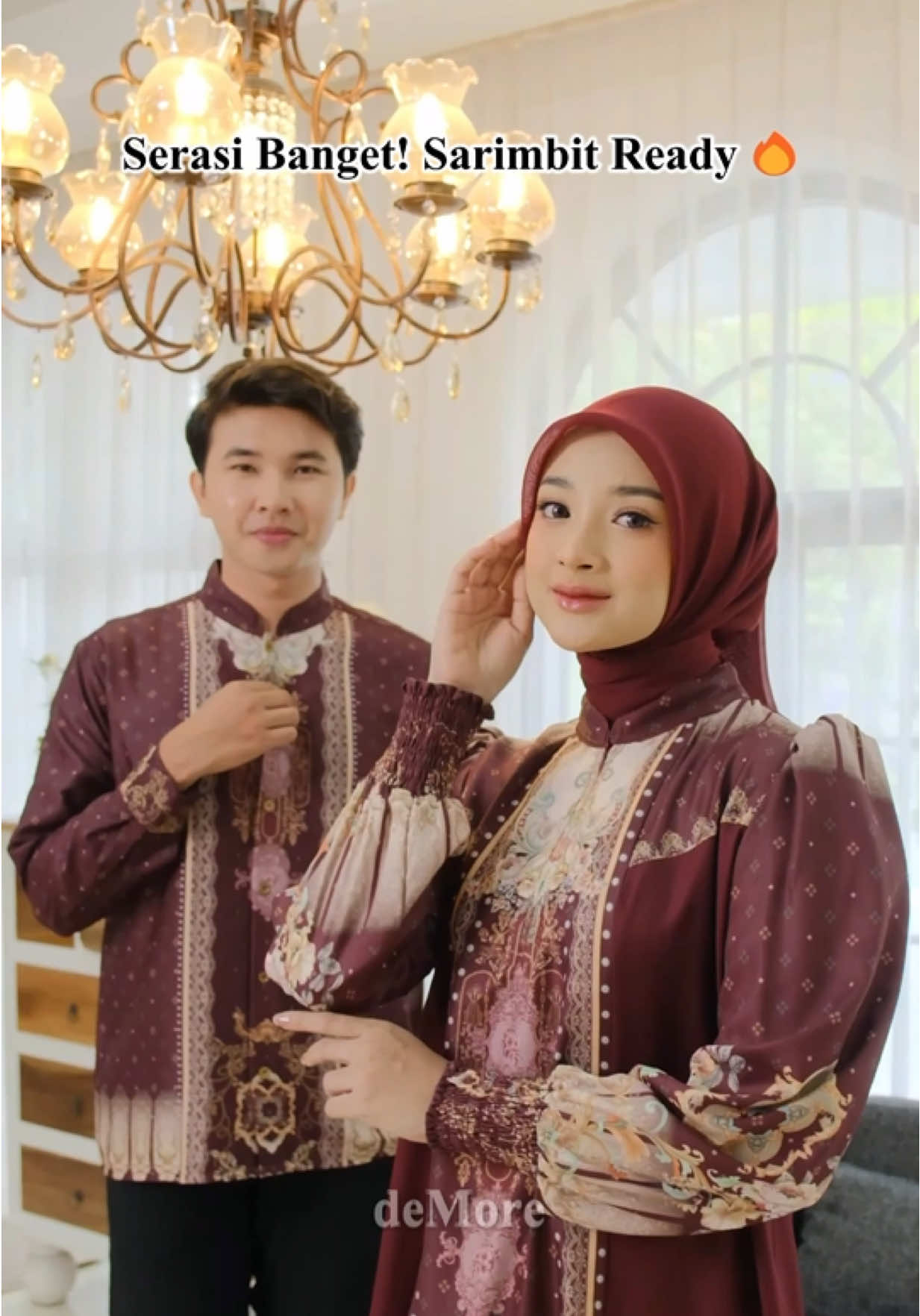 Sarimbit Lebaran 2026 Kirana Series Ready Stock! Limited Edition Special Lebaran! Order Now sebelum kehabisan! #bajusarimbit2026 #couplelebaran #RamadhanVibes #newlounching #demore.id 