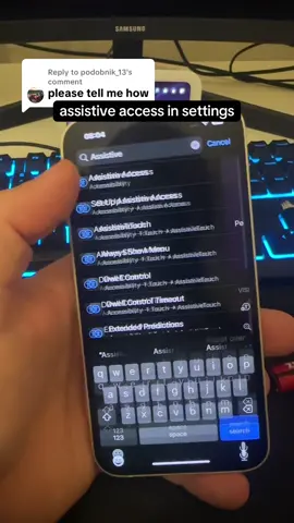 Replying to @podobnik_13 go to assistive access under accessibility in ios  the point of me using this is just to cut distractions and have a “dumb phone” with a spare iphone 