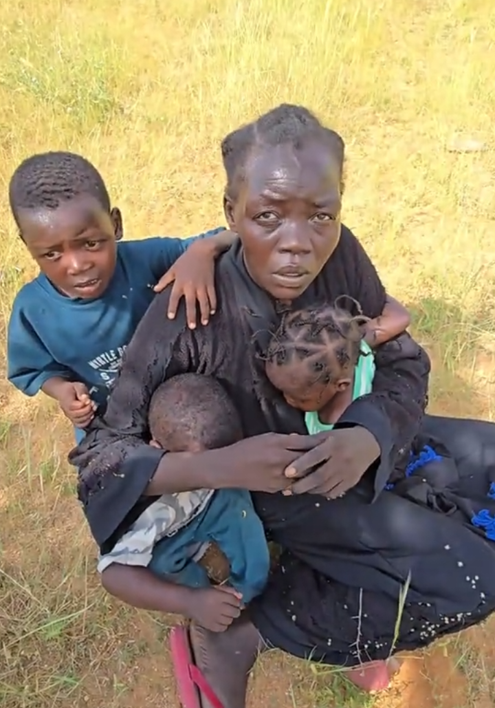 The mother knows this is their final moment, yet she gathers her children in her arms🫂, holding them close and whispering hope - that somehow, everything will be alright 😩😭😭💔💔💔 #fyp #sudan #sudanese_tiktokمشاهير 
