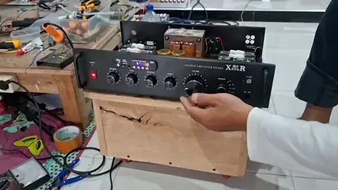 power amplifier 5A besar ct 45  cek sound 