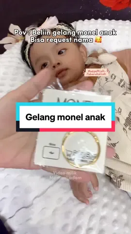 Cantik bgt gelang nya 😍 #gelanganak #gelangmonel #gelangtitanium 