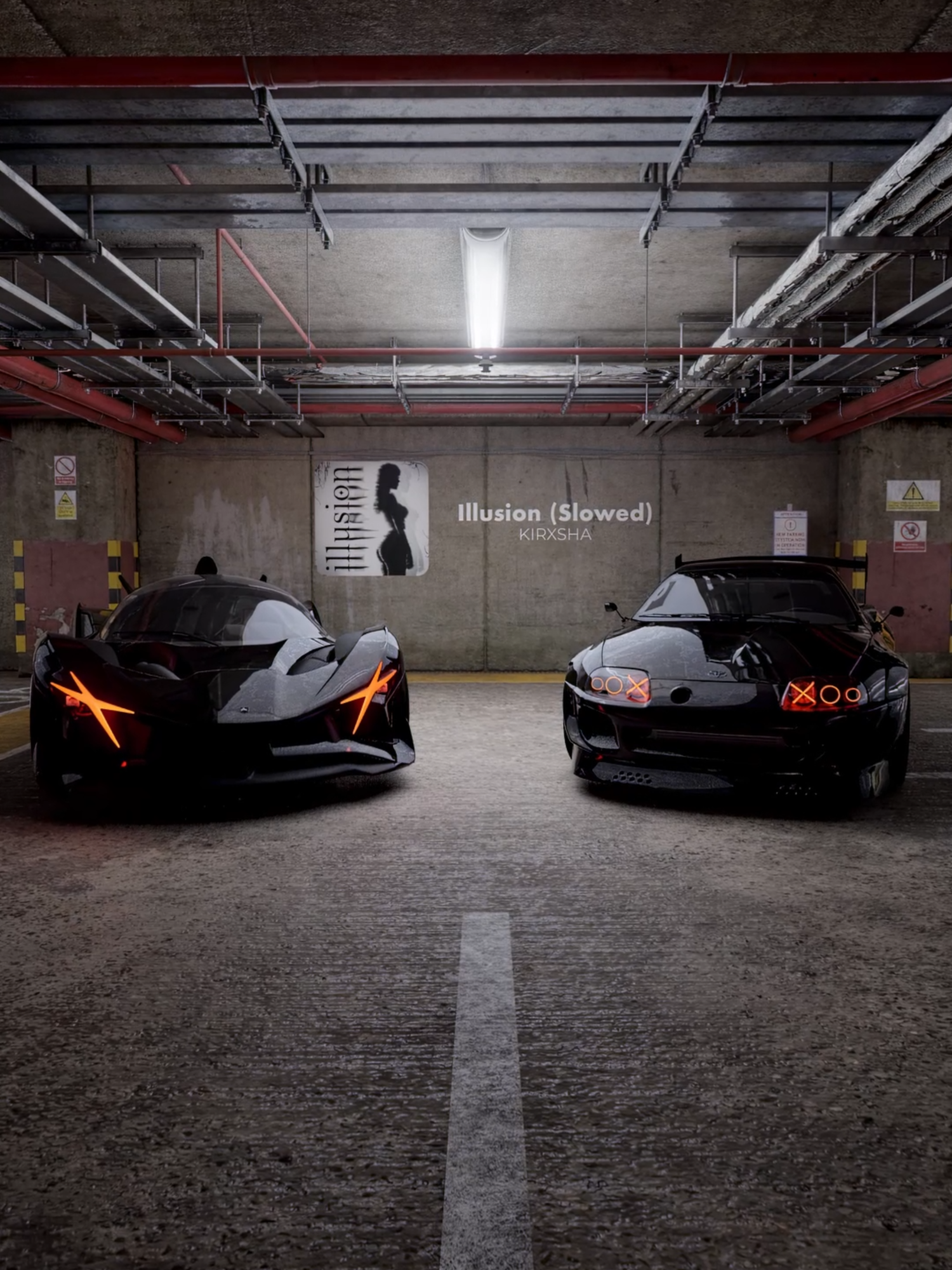 Nissan R34 x Apollo EVO x Supra MK4 x BMW M8 | Song: Illusion (Slowed) - KIRXSHA #3D #car #caredit #120fps #fyp #фонк #120fps4k #unreal #bmw #m8 #nissanskyliner34 #supramk4 #apollo #evo