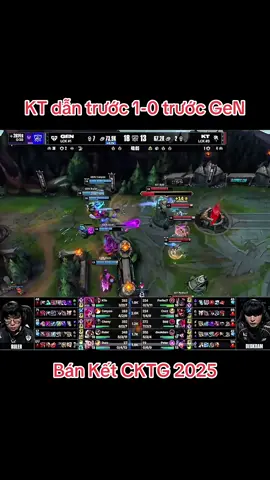 Highlight KT vs GEN Ván 1 Bán Kết CKTG 2025#cktg2025 #words2025 #banketcktg2025 #viral #fyp 