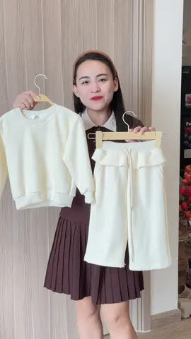 Bộ nỉ cho bé gái mặc ấm mà đẹp ạ #embedangyeu #quanaotreem #thoitrangtreem 