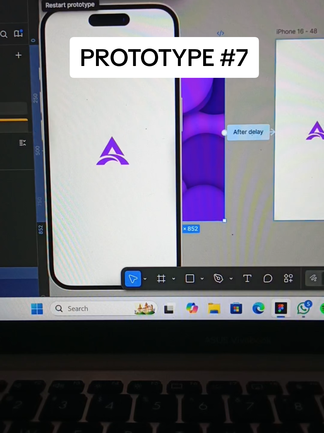 splash screen logo #prototype #figma #figmadesign #desaingrafis #designer 