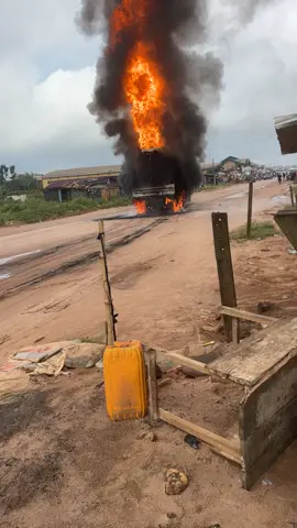 Live in Akpata tanker of diesel get burnt 