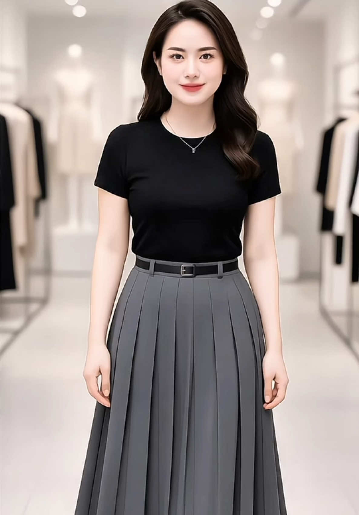 Có tuổi rồi là chỉ thích chân váy dài thôi, có cả bigsize nên đừng lo bụng eo to nha #thoitrangtrungnien #quanaotrungnien #chanvaydangdai #chanvayxinh #chanvay 