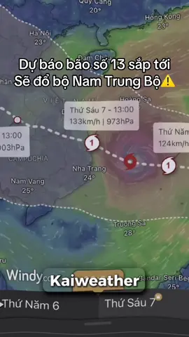 NAM TRUNG BỘ SẮP ĐÓN BÃO???#xuhuong #xhtiktok #hdwindy #dubaothoitiet #baoso13 