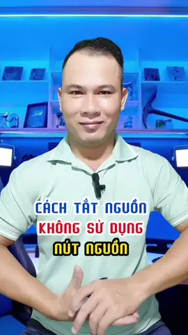 Cách tắt nguồn không cần sử dụng nút nguồn #LearnOnTikTok #hoccungtiktok #thanhcongnghe #xuhuong 