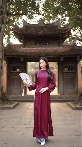 Áo dài CẨM XUÂN, cách tân dáng suông đính nơ ngọc thủ công thích hợp đi lễ, đi tiệc, đi chơi hot trend 2026 #phucphaplinhdan #aodai2026 #xuhuongtiktok #aodaivietnam 