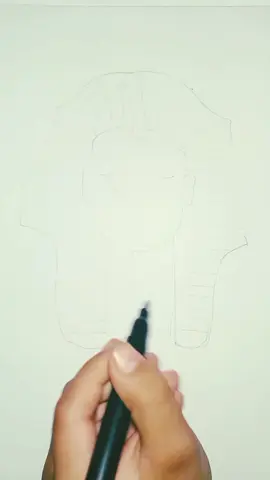 افتتاح المتحف المصري الكبير ارسم فرعون #ارسم #رسم #الشعب_الصيني_ماله_حل😂😂 