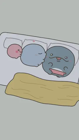 キスの連鎖🥰❤️#親子イルカ #息子イルカ #ママイルカ #ピーちゃん #アニメ 