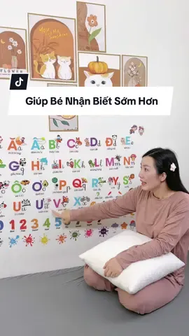 Dán mấy cái này vào mà con học được bảng chữ cái và con số nhanh lắm . 2 tuổi mà thuộc gần hết rồi #dcgr #mebimsua #embe #memintrainghiem #meminhmin 