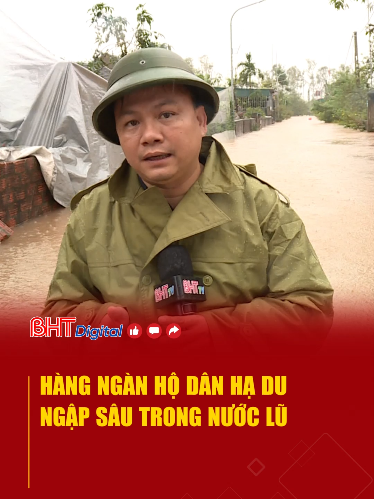 Hàng ngàn hộ dân hạ du ngập sâu trong nước lũ. #tintuc #tinhot #tinnong #tinmoi #trending #viral #tintuc24h #socialmedia #hatinh #38hatinh #lulut