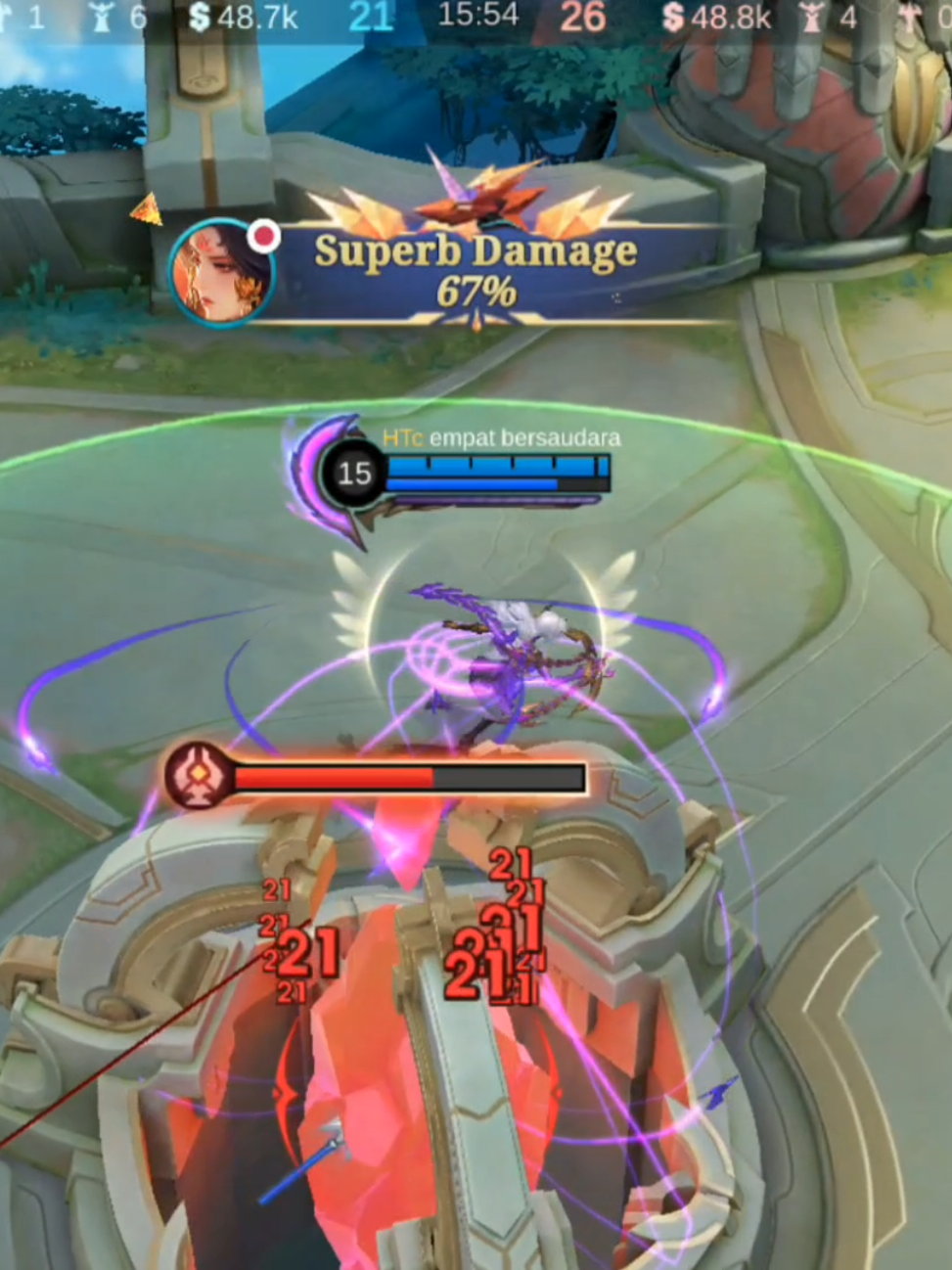 Tahan jangan sampai mereka kembali ke base 🤣 #mlbb  #9thanniversary 