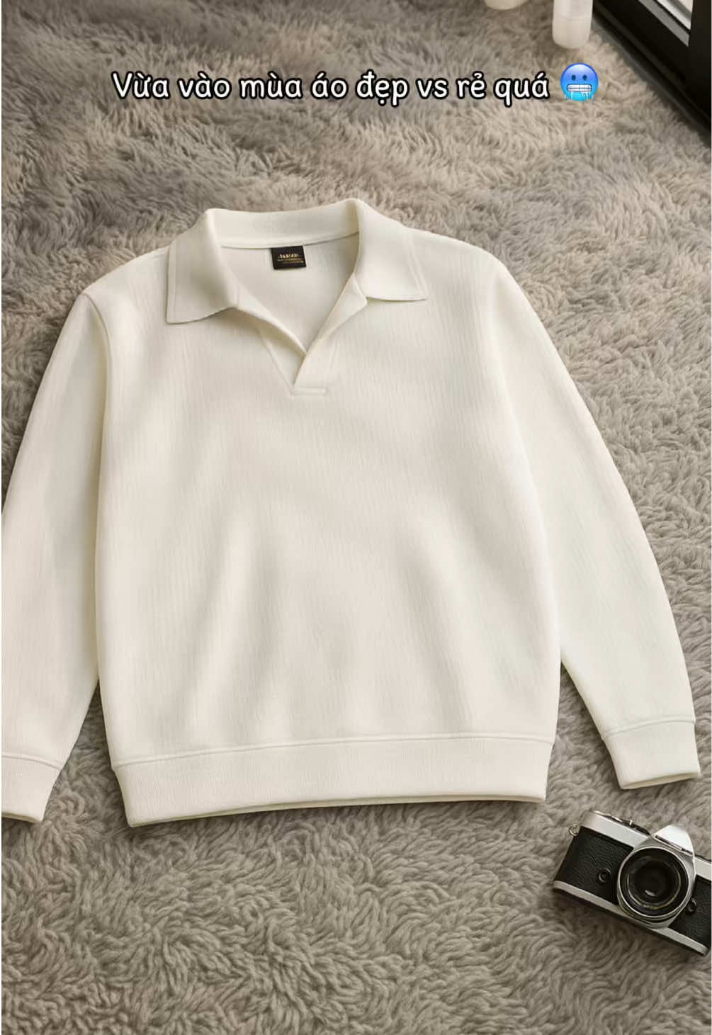 DAVUBA I Áo thun tăm cổ V trụ #sweater #xuhuong #davuba 