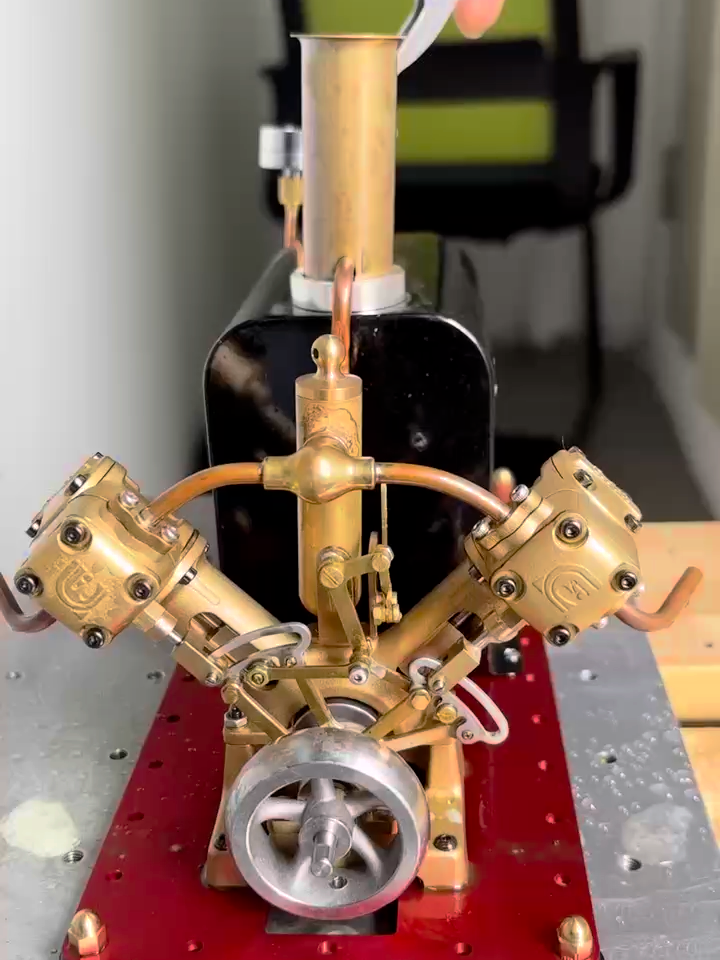 Combining RW-BL1K Steam Engine and RW-V2 Steam Engine | Stirlingkit #stirlingkit #engine #steam #v2 #DIY  Link: https://bit.ly/46qTB9B