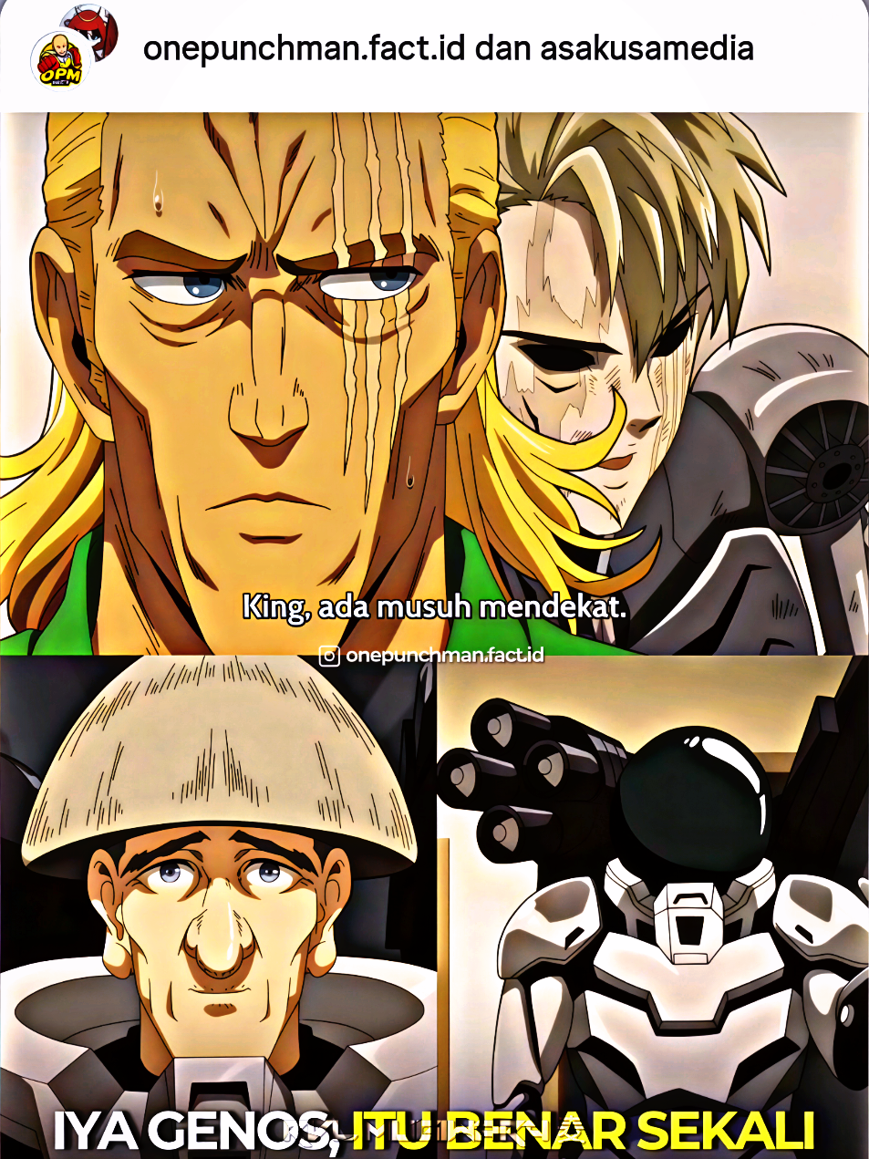 Serigala berbulu domba 💀☠️ #drkuseno #genos #onepunchman #opm #ravil🌅 