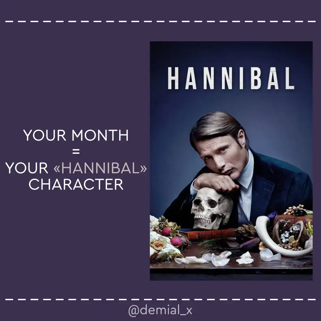 ⌞ made by @demial_x ⌝ Hannibal is an American psychological horror-thriller television series developed by Bryan Fuller for NBC. The series is based on characters and elements appearing in Thomas Harris' novels Red Dragon (1981), Hannibal (1999), and Hannibal Rising (2006) and focuses on the relationship between Federal Bureau of Investigation (FBI) special investigator Will Graham (Hugh Dancy) and Dr. Hannibal Lecter (Mads Mikkelsen), a forensic psychiatrist destined to become Graham's most cunning enemy and, at the same time, the only person who can understand him. #hannibal #hannibalnbc #tvshow #willgraham #yourmonth 