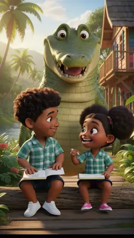 TJOEWE TJOEWE — once you hear it, you can’t stop singing 😄🐊🎶 Suriname’s happiest kids song is here! 💚🇸🇷✨ #BigiKaiman #TjoeweTjoewe #MarbekKids #SurinameVibes 