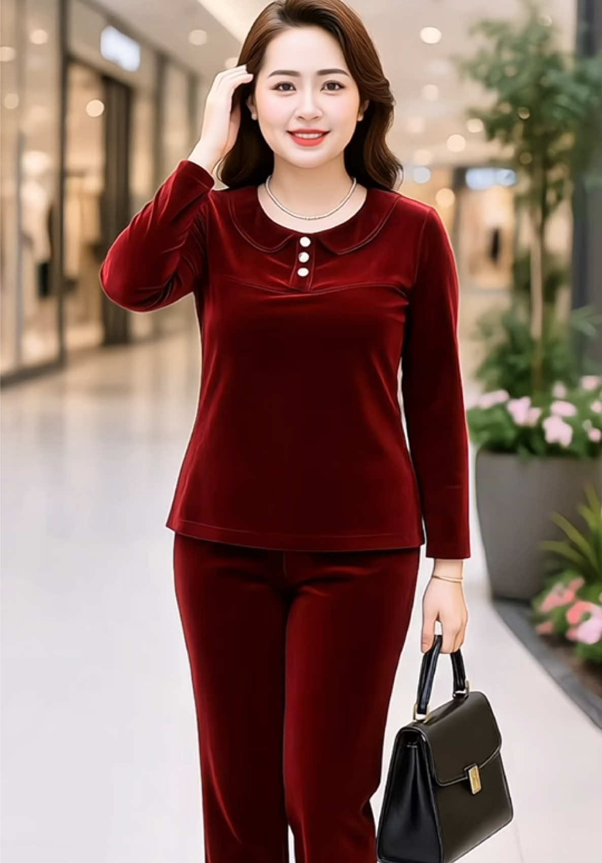 Các bà các mẹ rất thích mặc set bộ, đặc biệt là bộ nhung. Mùa đông đến rồi hãy mua tặng người phụ nữ mình thương bộ nhung này nhé #t#thoitrangtrungnienq#quanaotrungniend#domacnhatrungniend#dobotrungnienb#bonhungtrungnien@H@Huyền Yêu Thời Trang