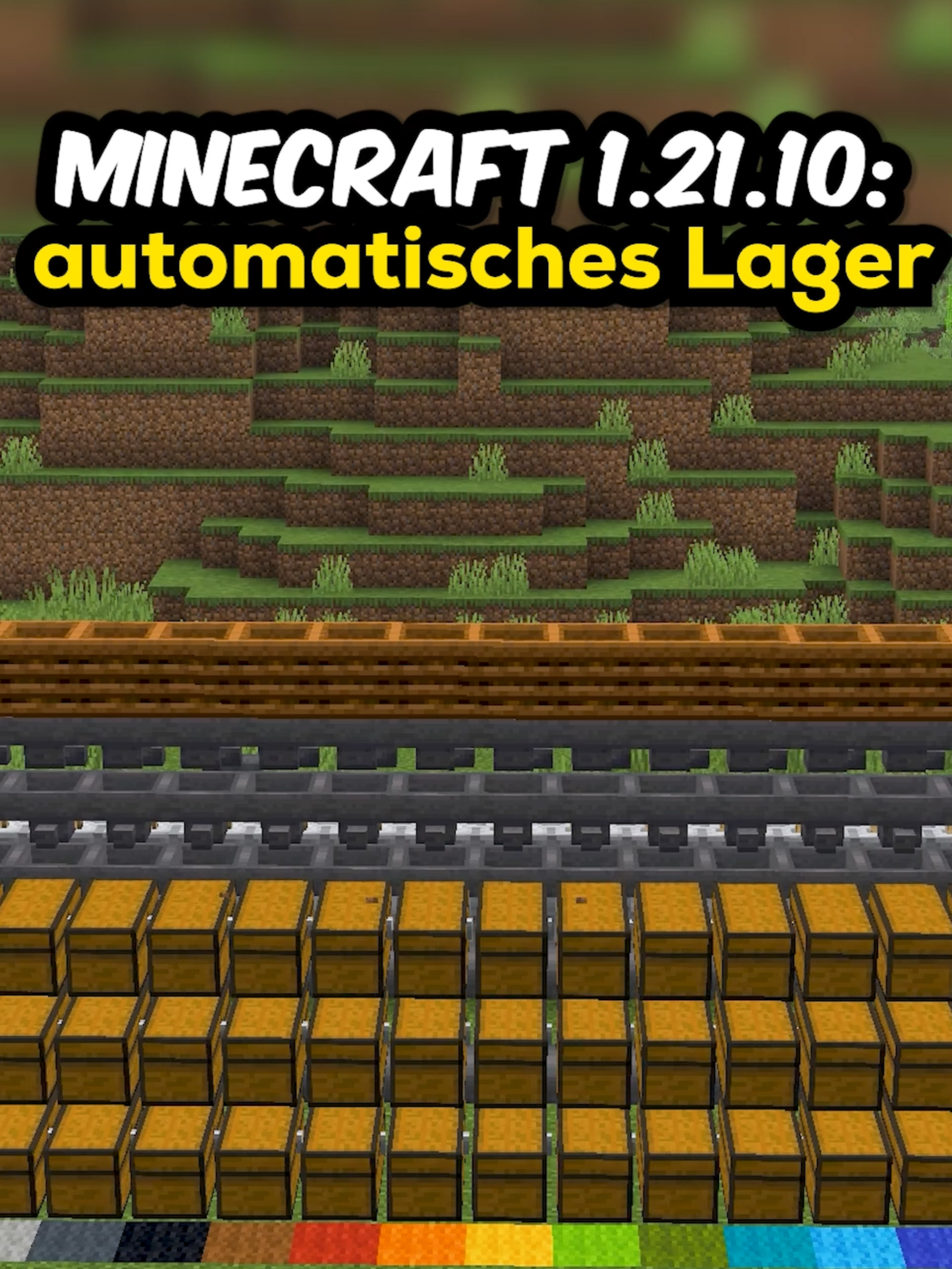⚙️ AUTOMATISCHES LAGER IN MINECRAFT 1.21.10 BAUEN (TUTORIAL) #minecraft #minecrafttutorial #fyp