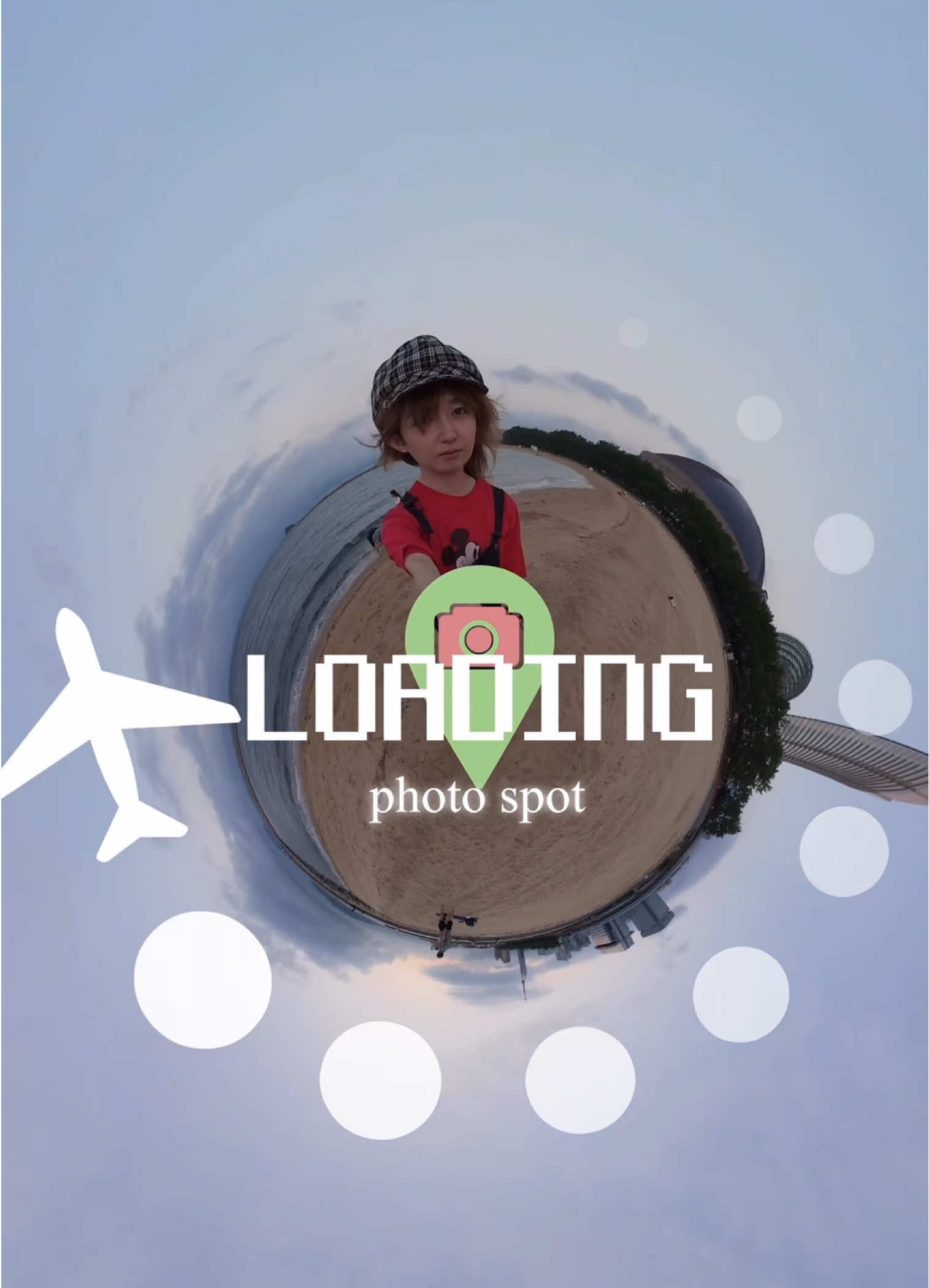 モデル様にクルクル回ってもらったら 地球はやっぱり丸かった🌏 ちなみに撮影場所がどこか？皆様は分かるかなぁ🤔❓ #動画 #撮影 #動画編集 #福岡 #Vlog 