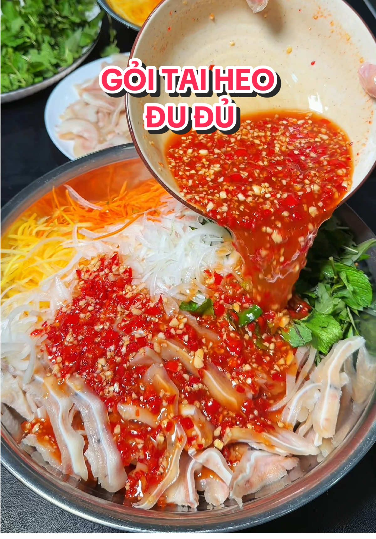 Cách làm gỏi tai heo đu đủ #kenhcuamy