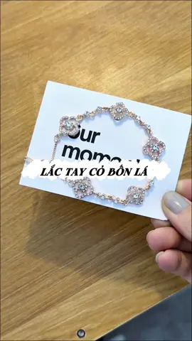 Lắc tay cỏ bốn lá đính đá siu cưng #fpy #trangsuc #lactaycobonla #lactaydinhda #lactaynu 