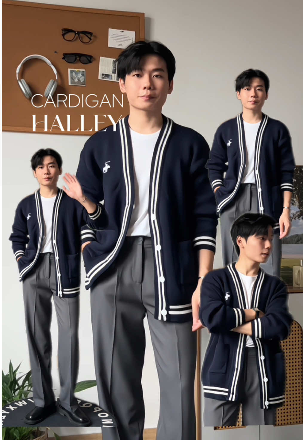 Áo cardigan len mặc thời tiết lạnh này đẹp khỏi bàn luân #goclamdep #aocardigan #cardigan 