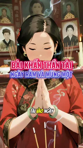 Bài khấn thần tài vào ngày mùng 1 và ngày rằm #khanvai #tamlinh #thocung #mayman #tailoc 