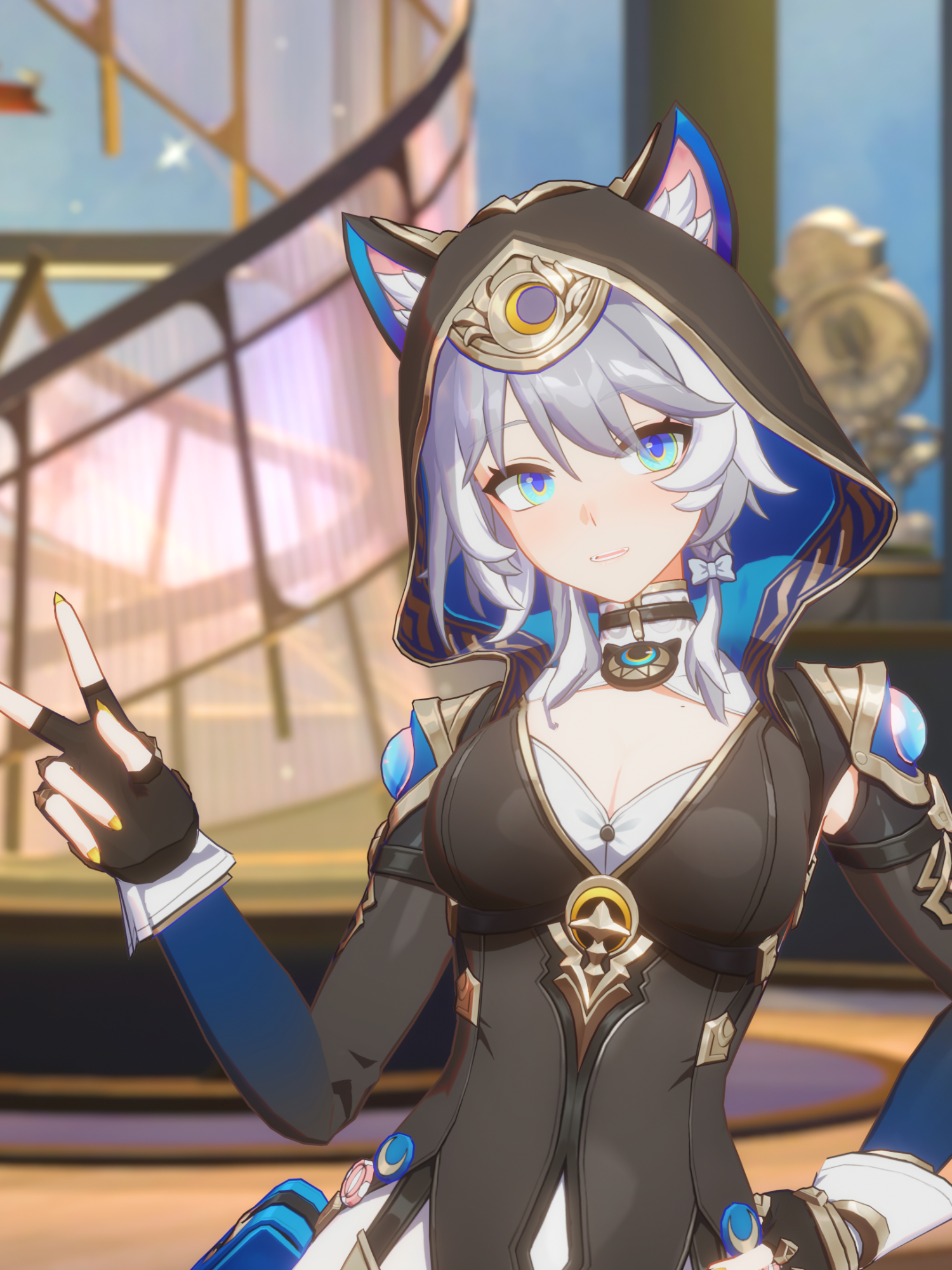 Cipher / 絶対王政♡みゃおみゃお【Honkai Star Rail MMD】 Credit:  - Song: 奏みみ - 『絶対王政♡みゃおみゃお』  - Model: Cipher - miHoYo  - Motion:  @おんぞ    - Camera: by_花何百  - Scene: miHoYo  - Shader: 小二今天吃啥啊  - Software: Blender, Premiere Pro #Cipher #HonkaiStarRail #hsrcreators #hsrfanart #mmd #shorts #hsrtrailer  #赛飞儿 #サフェル