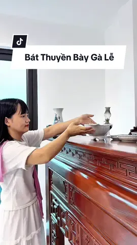 Bát thuyền, đĩa thuyền bày gà ban thờ ❤️ #batthuyenbayga #batdungga #dotho #maiongoaio #viral 
