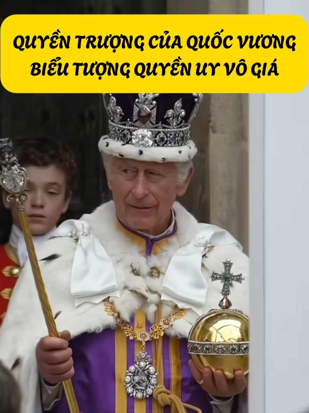 Quyền trượng của Quốc vương Charles III:  Biểu tượng quyền uy vô giá #kienthuc #cothebanchuabiet #hoikhocotoi #khampha