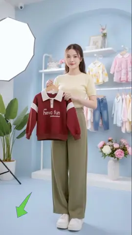 Áo Polo Dài Tay Cho Bé 12 Tuổi - Áo Nỉ Bé Trai Bé Gái Hàn Quốc - Chất Nỉ Cotton Thời Trang Trẻ Em#thoitrangchobeyeu #thoitrangchobe #bodothudongchobe #bodochobegai #bonichobe 