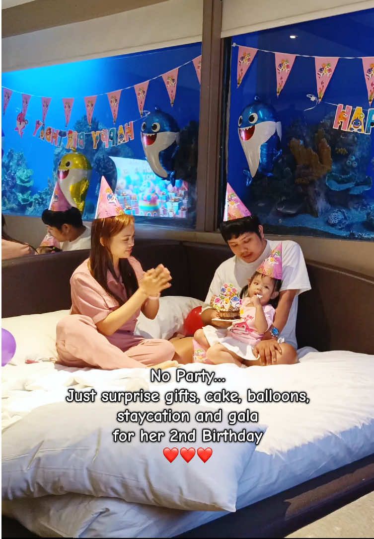 Celebrated our daughter's 2nd birthday at Hotel H2O & Manila Ocean Park last October 26. No party… just the three of us spending time together 🧑‍🧑‍🧒🥰😍 Happy 2nd Birthday Khloe 👧🏻🐟🐠🥰✨ Our baby turned 2 already… time flies so fast #2ndBirthdayCelebrationIdea #BirthdayStaycation #HotelH2OManilaOceanPark #BirthdayCelebrationatManilaOceanPark #HotelH2OAquaRoom