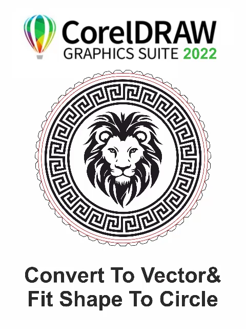 Fit Shape To Circle |#coreldraw  #coreldraw_tutorial  #ashraf_hussein
