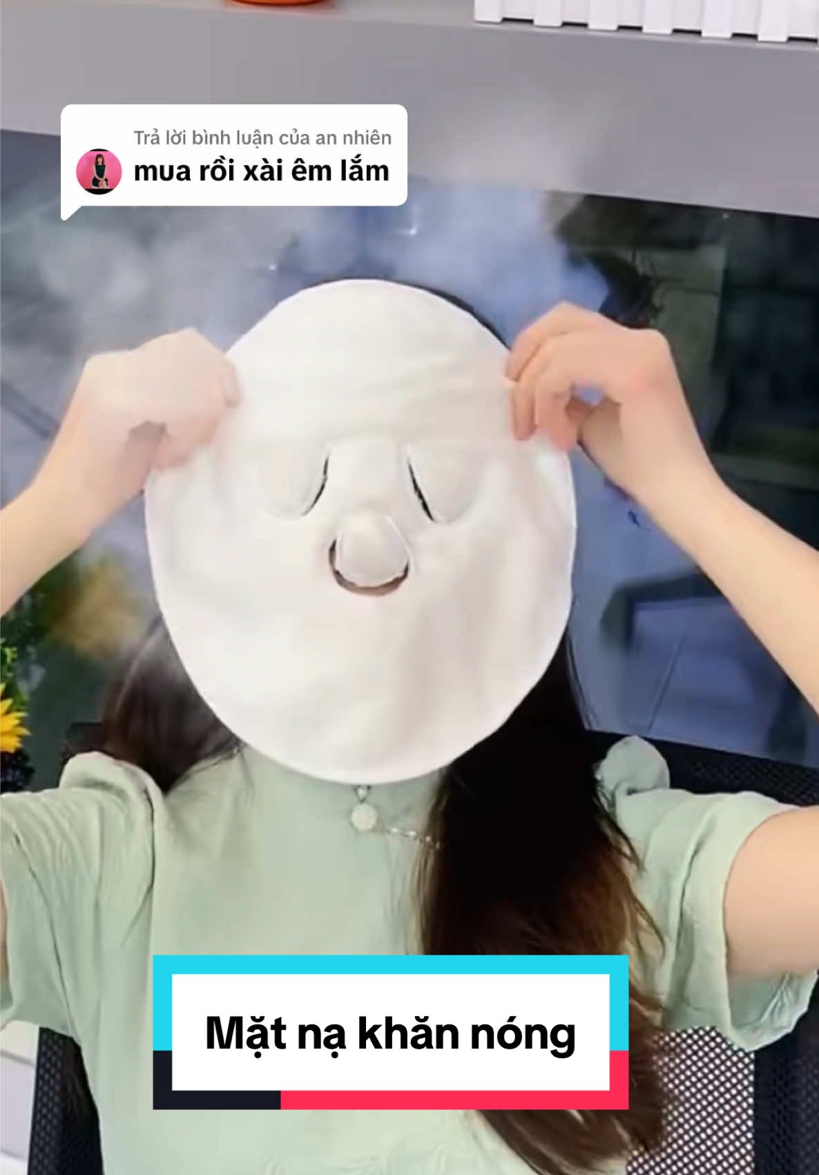 Trả lời @an nhiên mặt nạ khăn nóng #matnakhannong #duongdamat #matna 