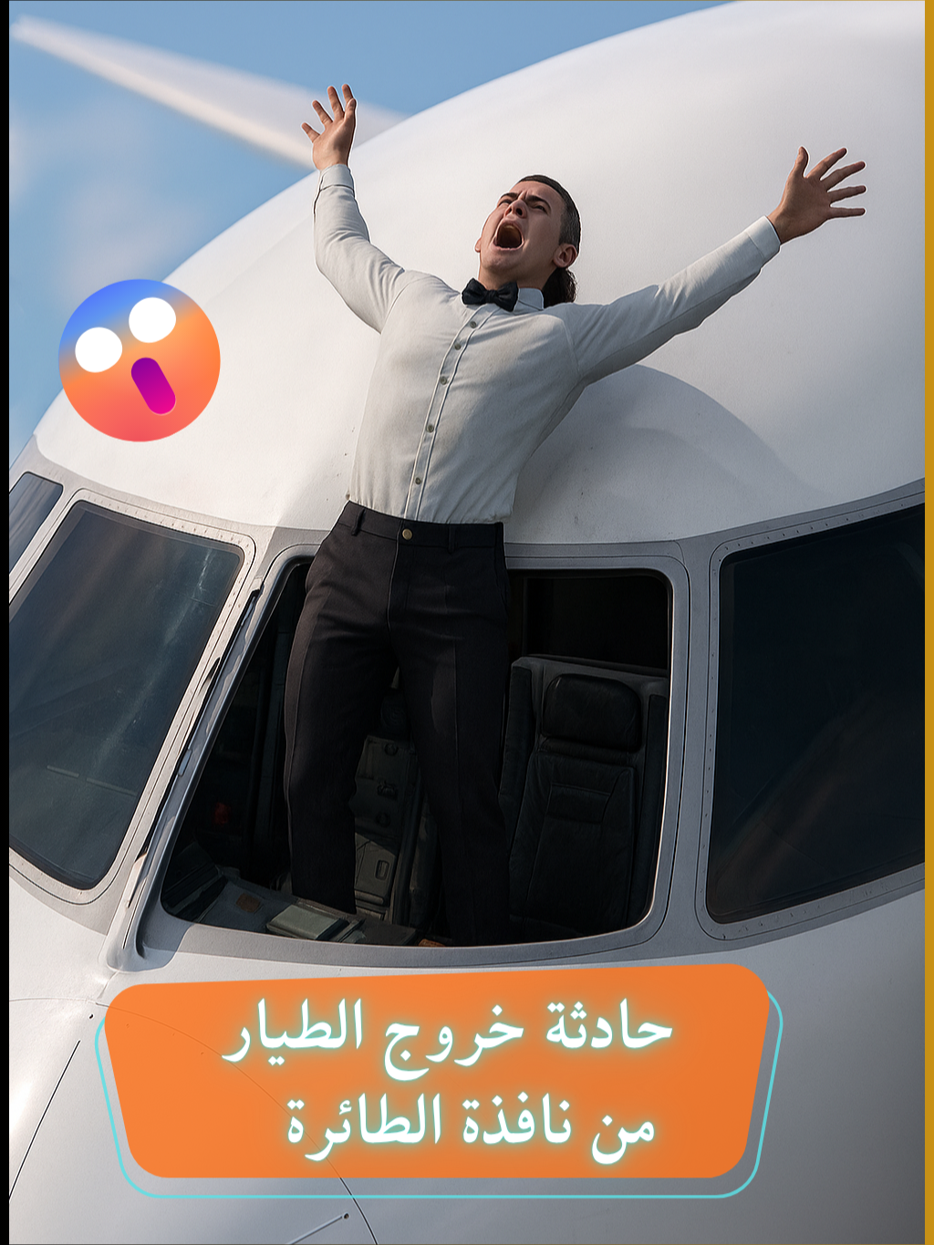 حادثة خروج الطيار من نافذة الطائرة #معلومات #طب #افكار #تعليم #رحلة #ثورة #طائرة
