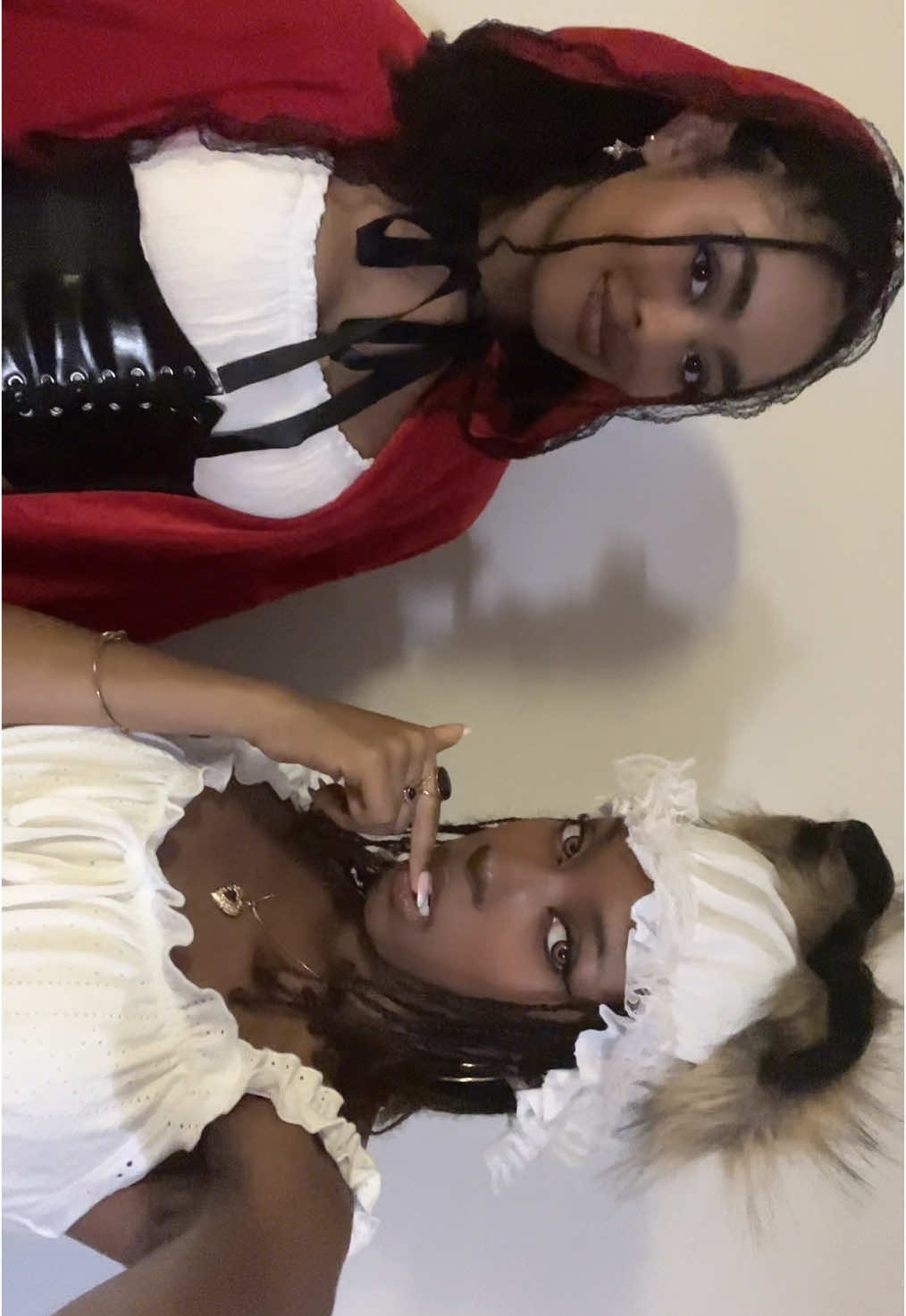 big bad & little red #bigbadwolf #littleredridinghood #littlered #halloweencostume #halloweencostumes 