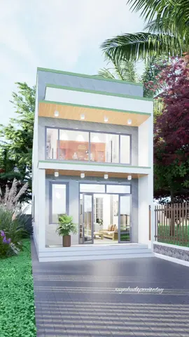 Nhà gác lửng hiện đại 4 phòng ngủ đẹp #nhahiendai #nhadep #nhagaclung 