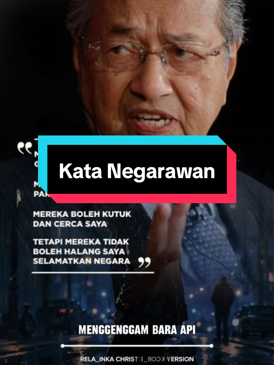 Bila Negarawan bersuara!  #tunmahathir #greatleader #bersatuberdaulat #rakyatmalaysia 