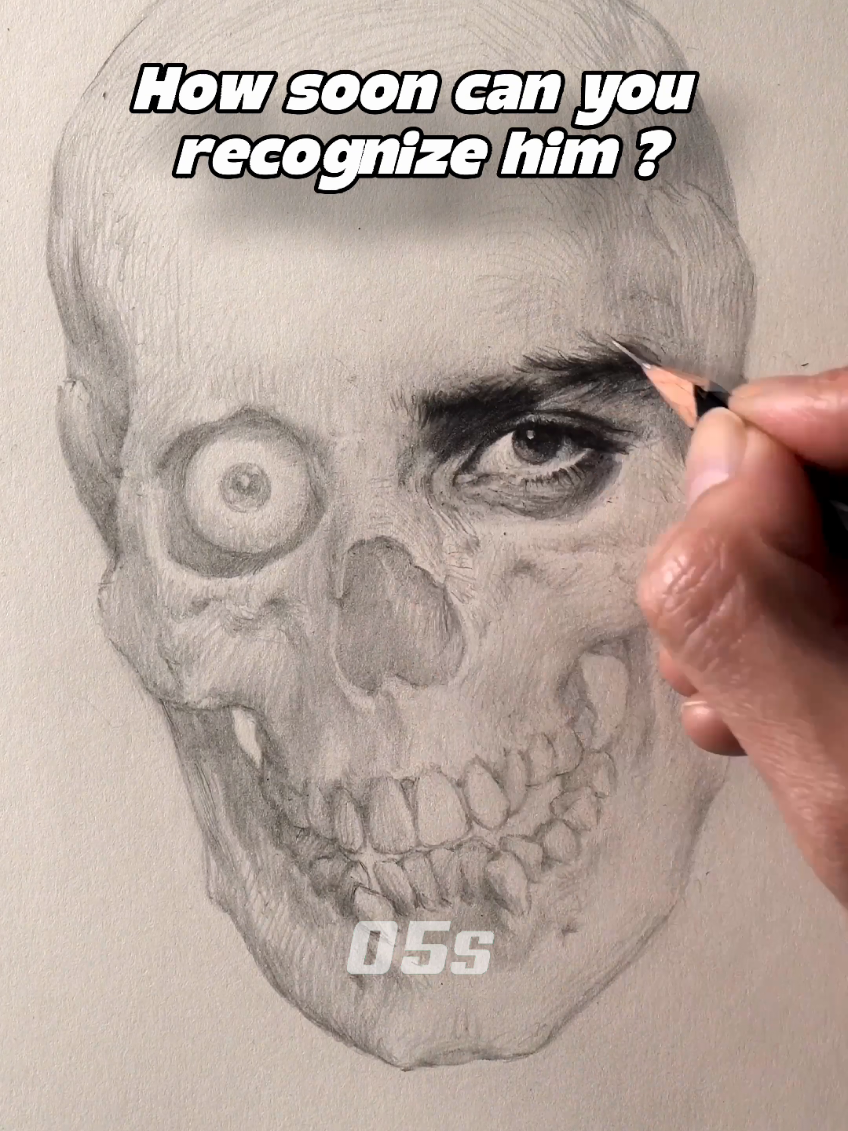 How soon can you recognize him? #anatomydrawing #drawing #art #pencilart #drawingtutorial 