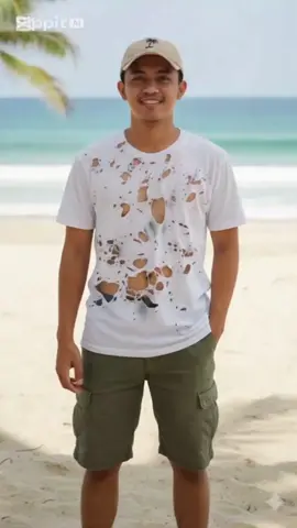 kaos motif bolong kaos seperti sedang di kerokin #kaoslucu #kaosmotif #kaospria #pakaian 