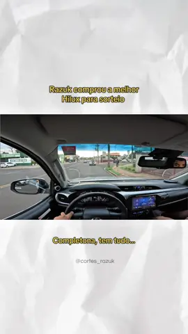 Primeiro rolê na Hilux… #cortesbackstage 