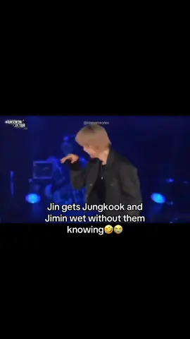 Jin gets Jungkook and Jimin wet without them knowing #jimin #jin #jungkook #Jikook 