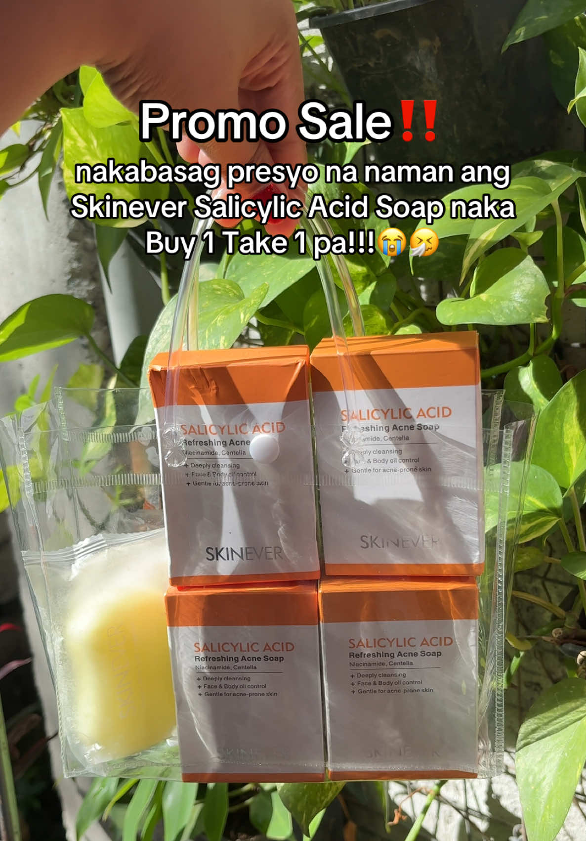 Bagsak presyo na naman  ang Skinever Salicylic Acid Soap naka  Buy 1 Take 1 pa!!!😭🤧@SKINEVER PH #skinever #skineverph #skineversalicylicacidrefreshingacnesoap #skineversalicylicacid #fyp 