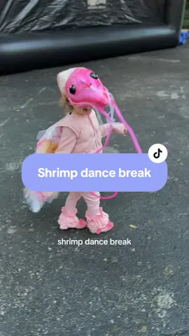 Little shrimp's got moves too 🦐 #diycostume #halloweencostume #shrimp 