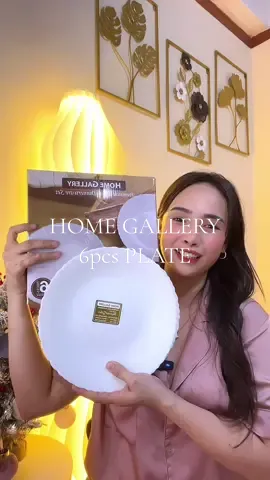 Home Gallery 6pcs Plate ang secured ng packaging 😍 #homegallery #plate #plateset #diningplate #glassplate 