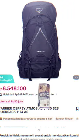 Fikirkan secara logika berapa bulan tu😂 #osprey #pendaki #pendakifomo #fypp #mountain 